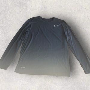 Nike • Black Long Sleeve Dry Fit Shirt • Large